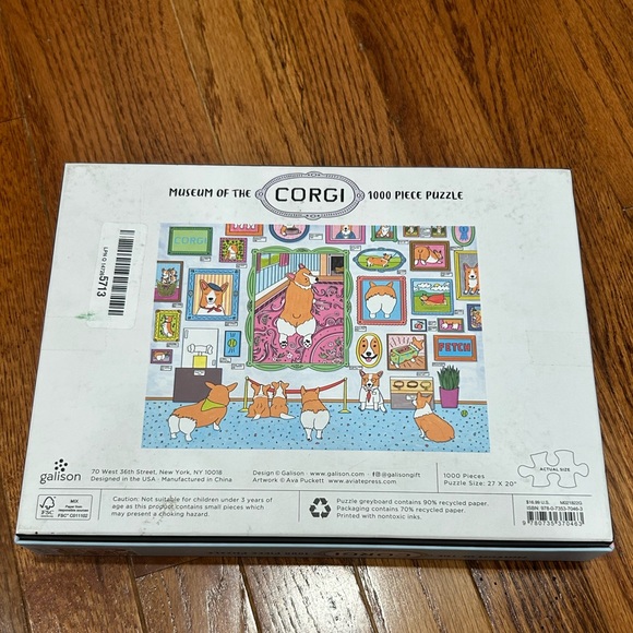 Galison The Museum of the Corgi Puzzle - 1000 pieces Jigsaw Puzzle - Picture 4 of 6